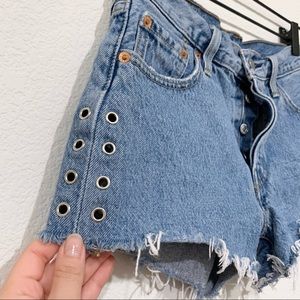 Levi’s 501 Grommet Denim Shorts